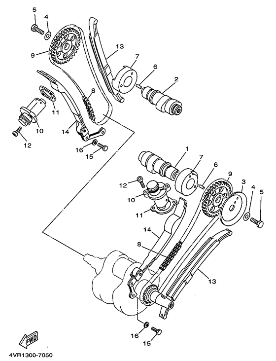 XVS650 Camshaft. chain