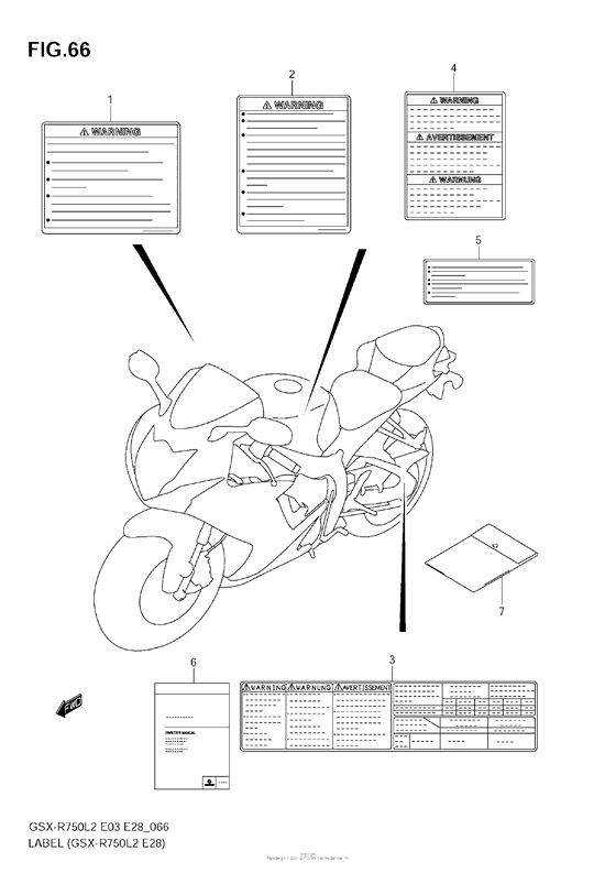 Label (Gsx-R750 L2 E28)