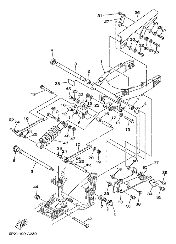 Rear arm. suspension
