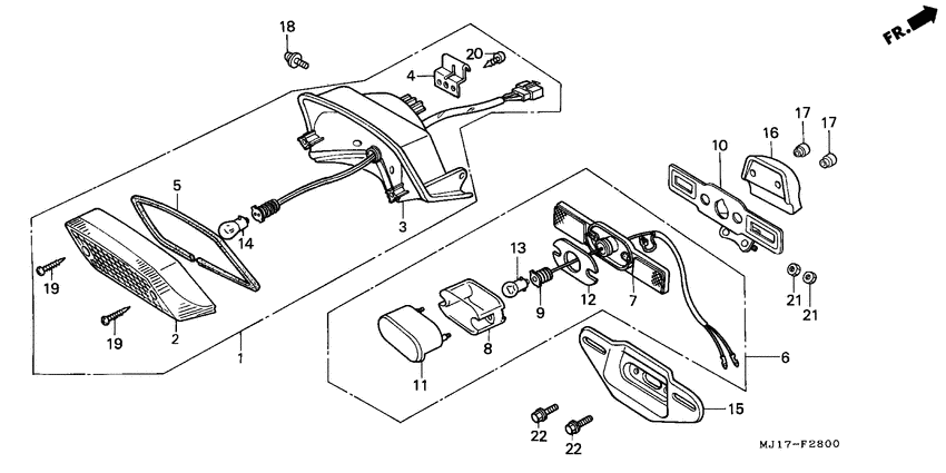 Taillight unit ass`y