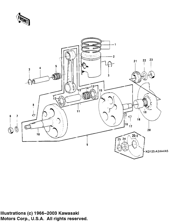 Crankshaft/piston/rotary valve