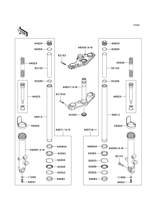 Front fork(1/2)