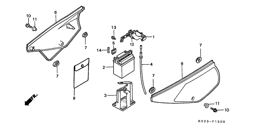 Side cover/battery
