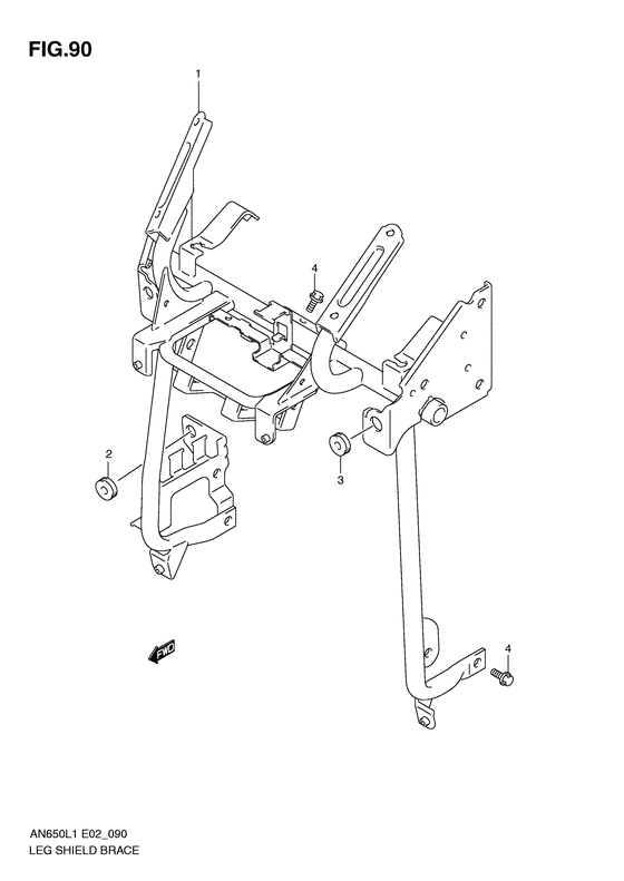 Leg shield brace