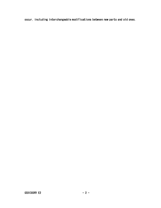 GSX1300R Catalog preface