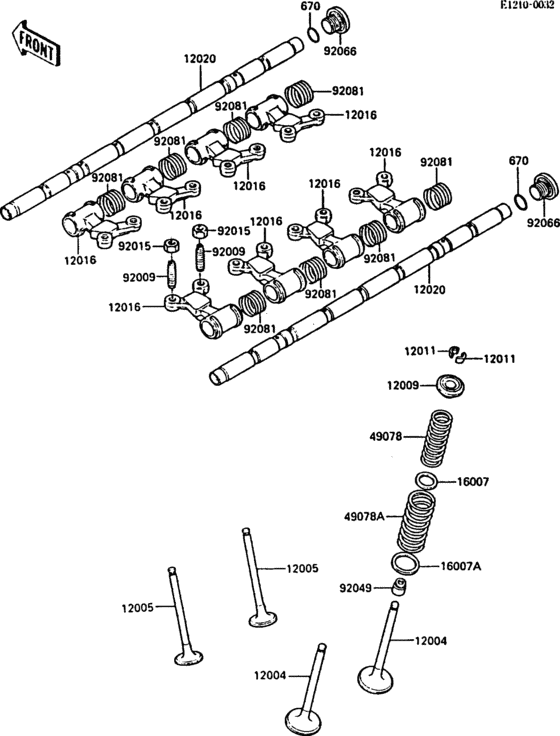 ZX900 Клапана