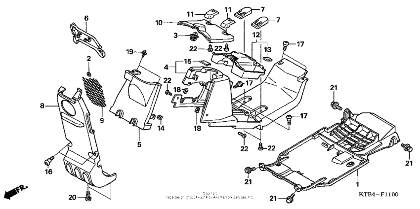 PS250 Front cover + center cover