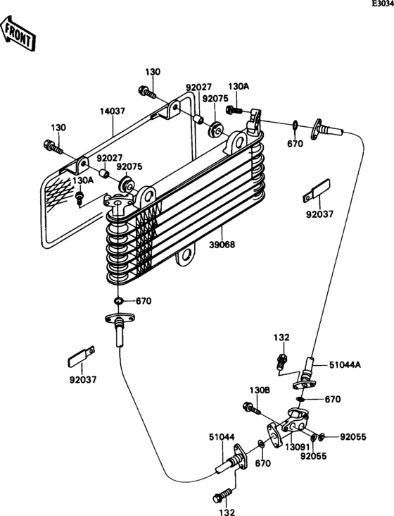ZX750 Масляный картер