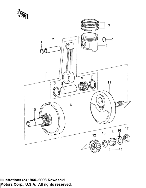Crankshaft/piston