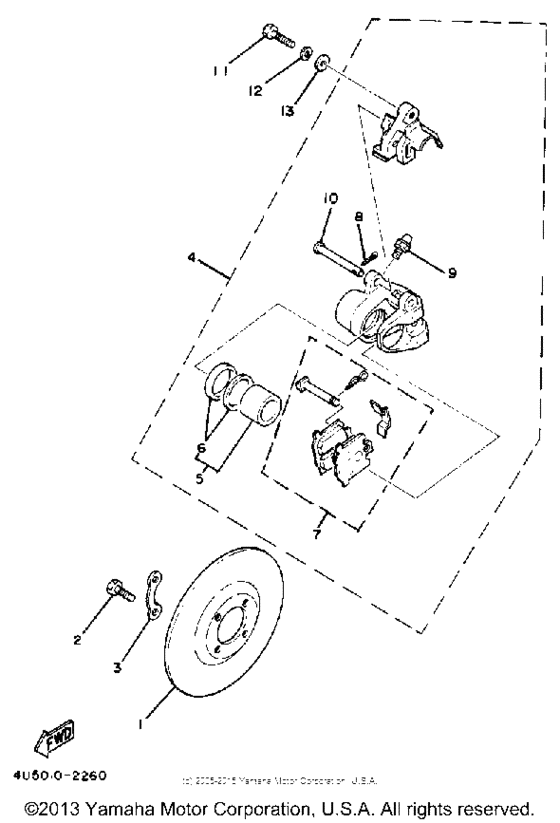 Front brake - caliper