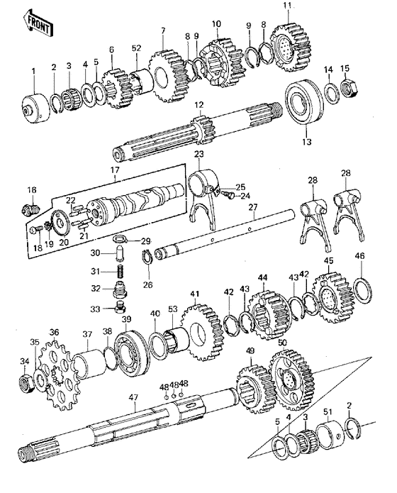 Transmission/change drum