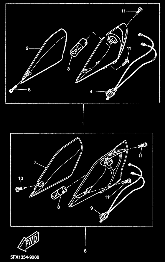 CW50RS Поворотники
