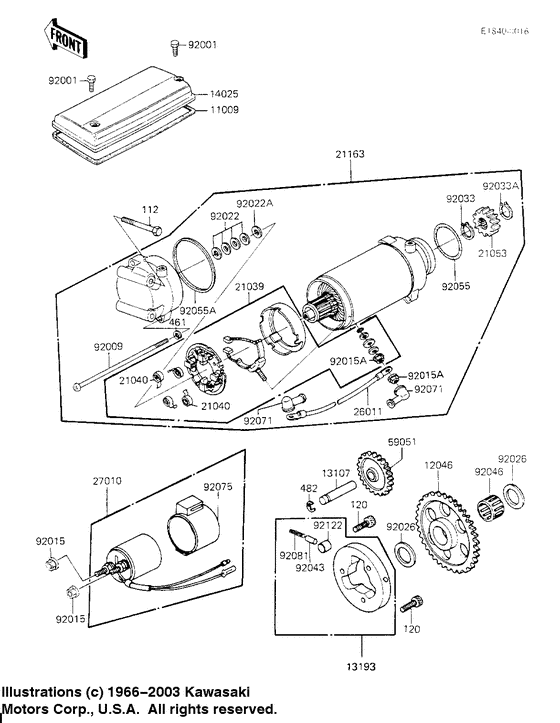 Starter motor/starter clutch