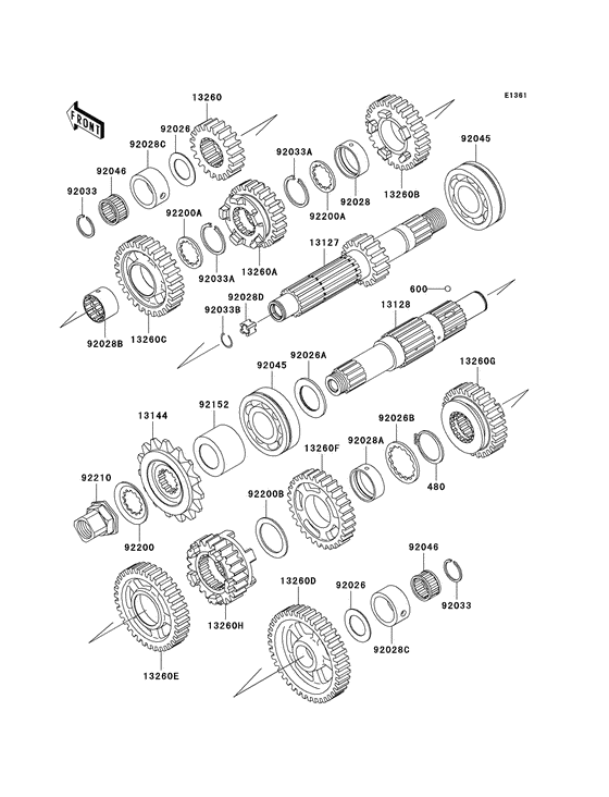EJ650 Трансмиссия