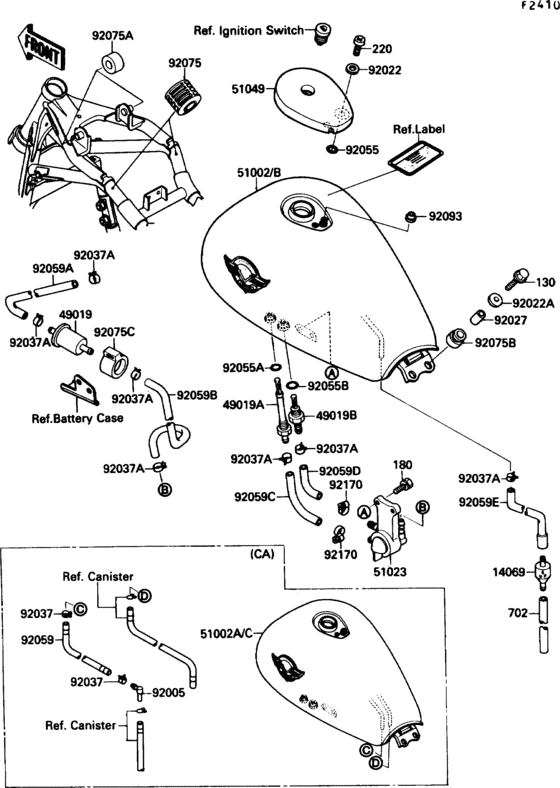 VN1500 Fuel tank(1 / 2)