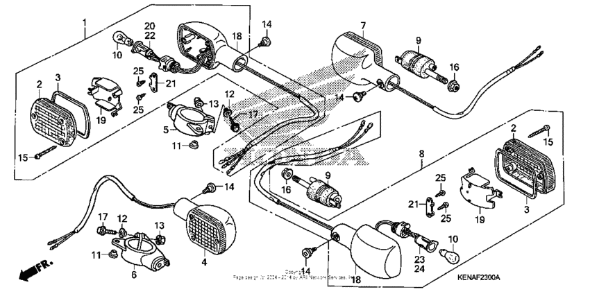 Front & rear turn signal