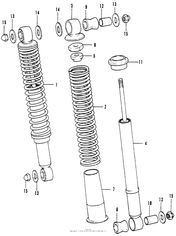 Sl70 rear shock absorber