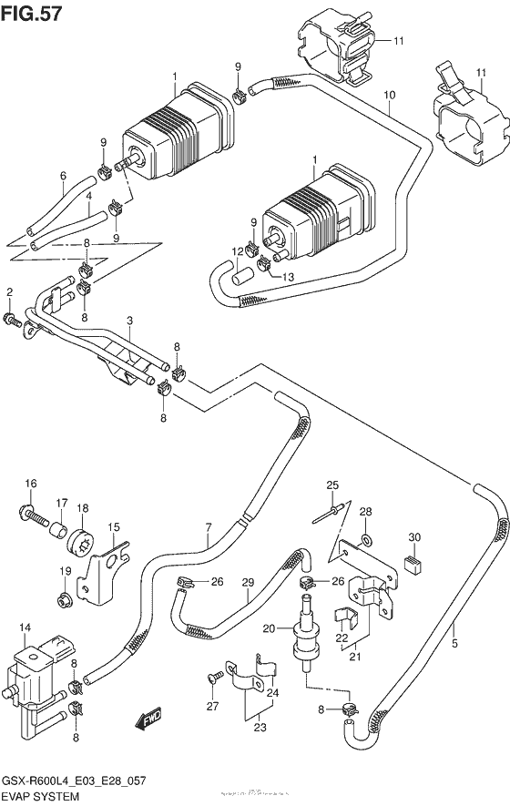 Evap System (Gsx-R600L4 E33)