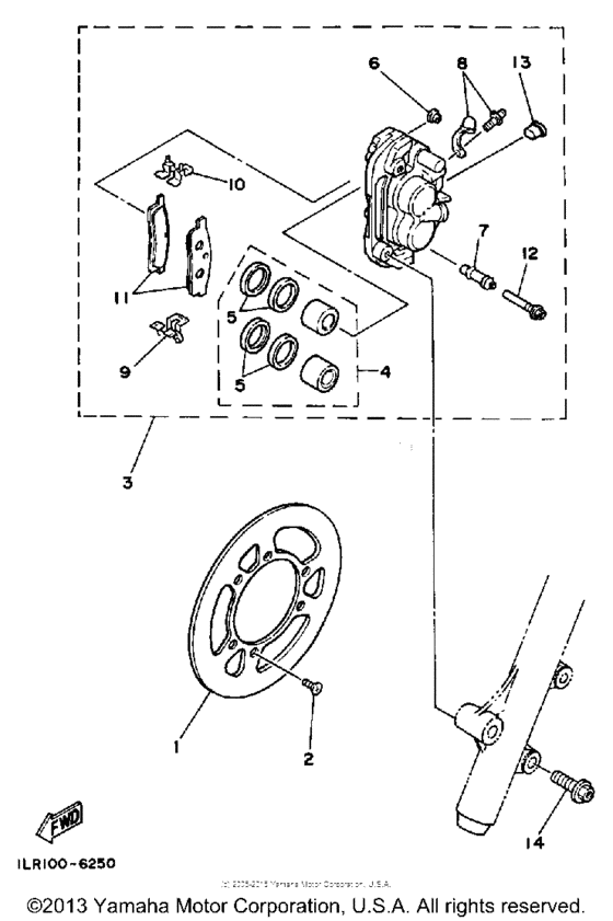 Front brake - caliper