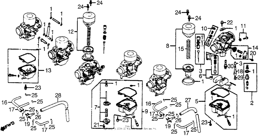 Carburetor comp. parts