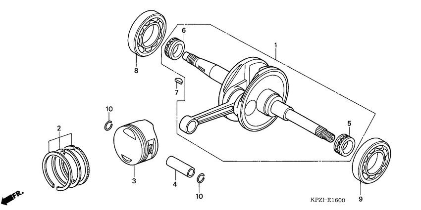 Crankshaft/piston