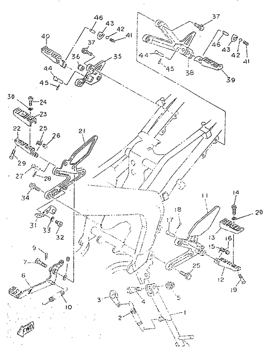 Stand. footrest