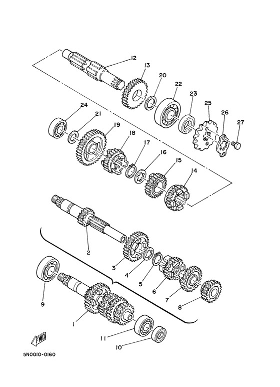SR125 Трансмиссия