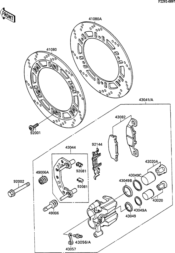 Front brake(zx600c-003202-)