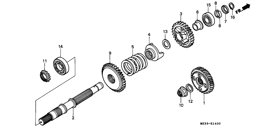 GL1500A Shaft set final
