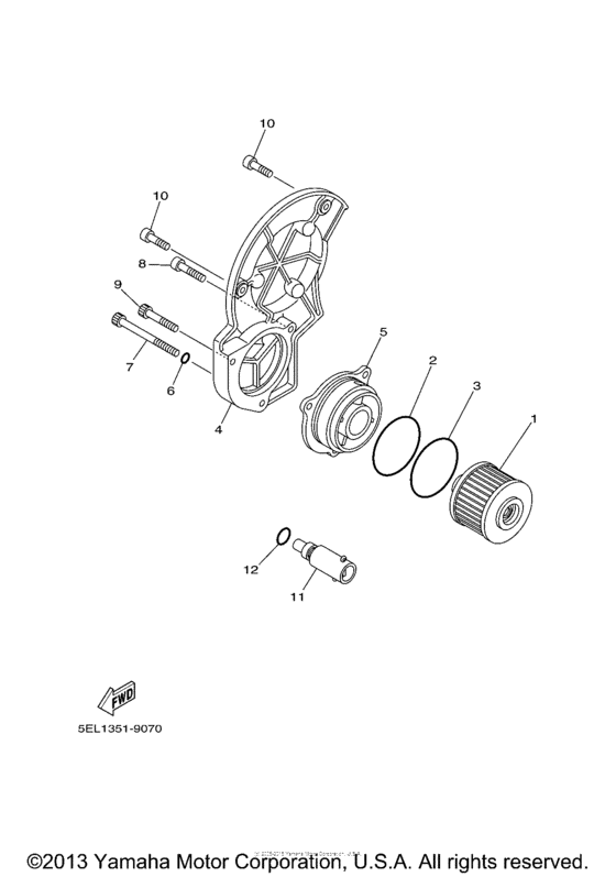 XVS1100RC Масляный фильтр