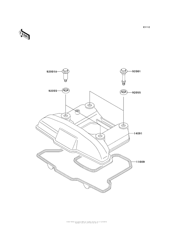 KL650 Крышка головки цилиндров