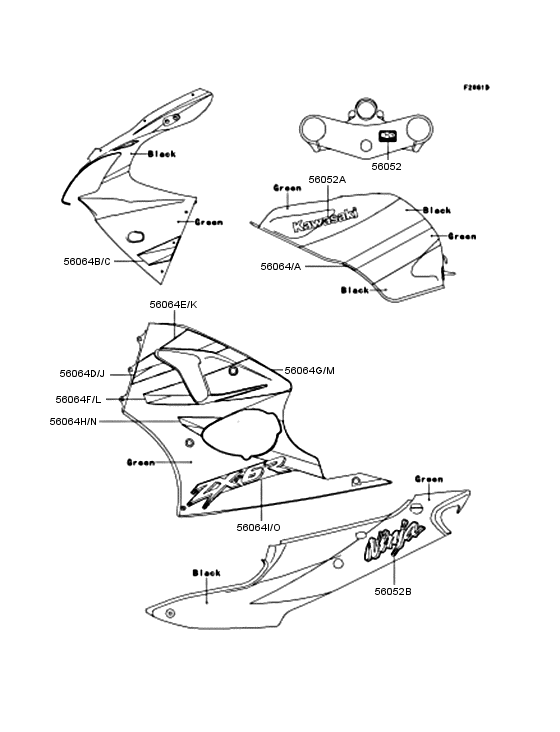 ZX600 Наклейки