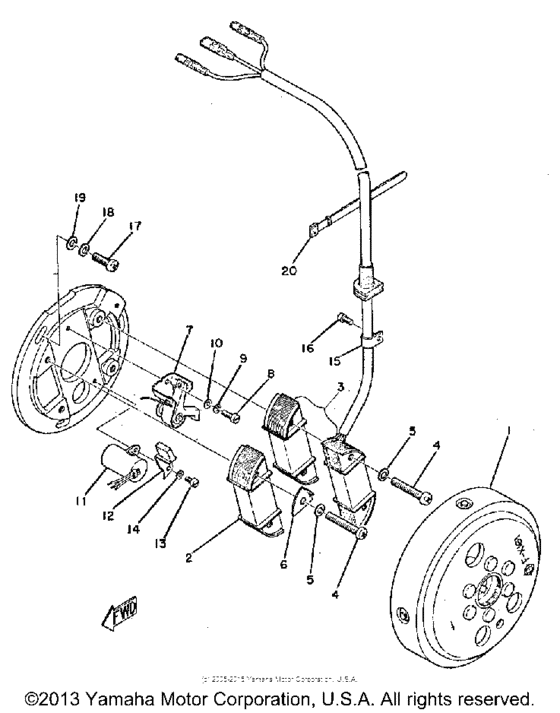 Flywheel magneto