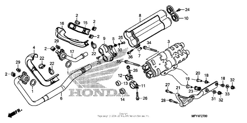 VT1300CR (ABS) Глушитель