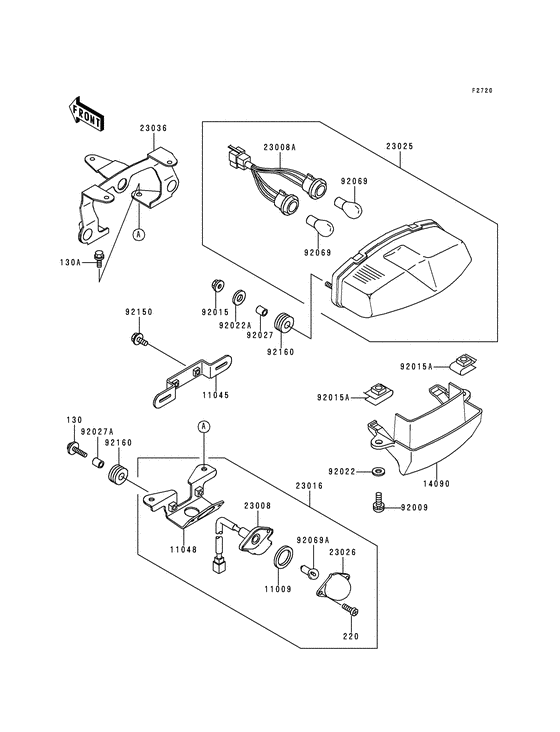 Taillight unit ass`y