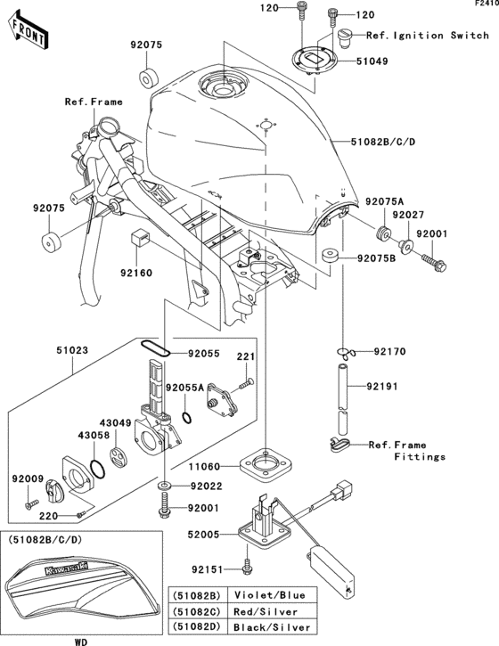 ZR1200 Fuel tank(1 / 2)(b1p)