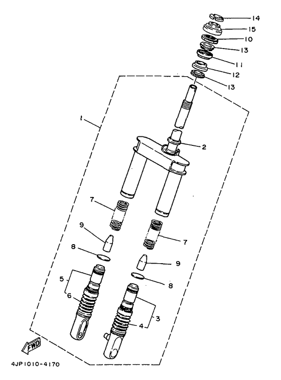 YV50 Передняя вилка