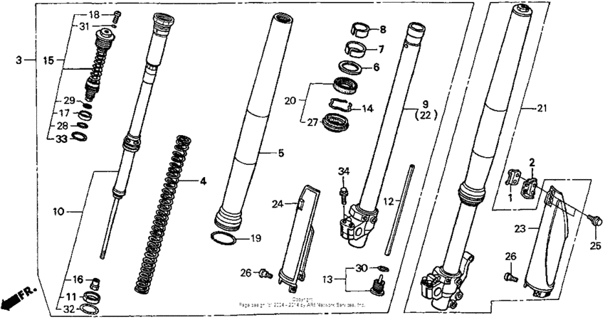 Front fork 98-99