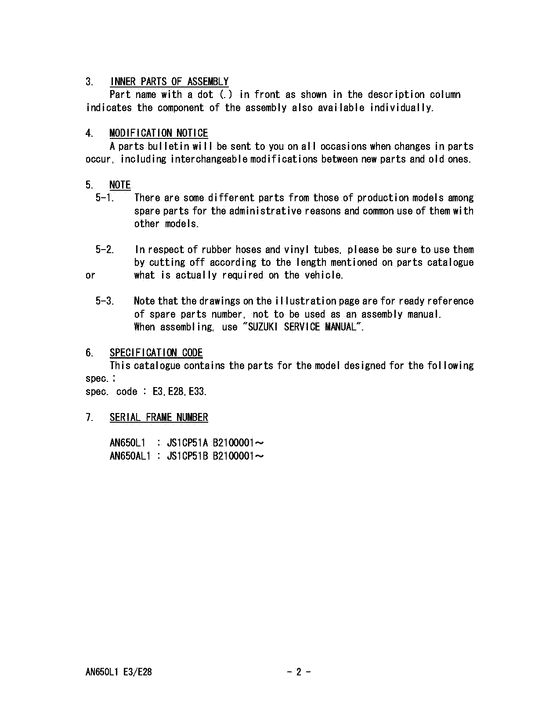 AN650 Catalog preface