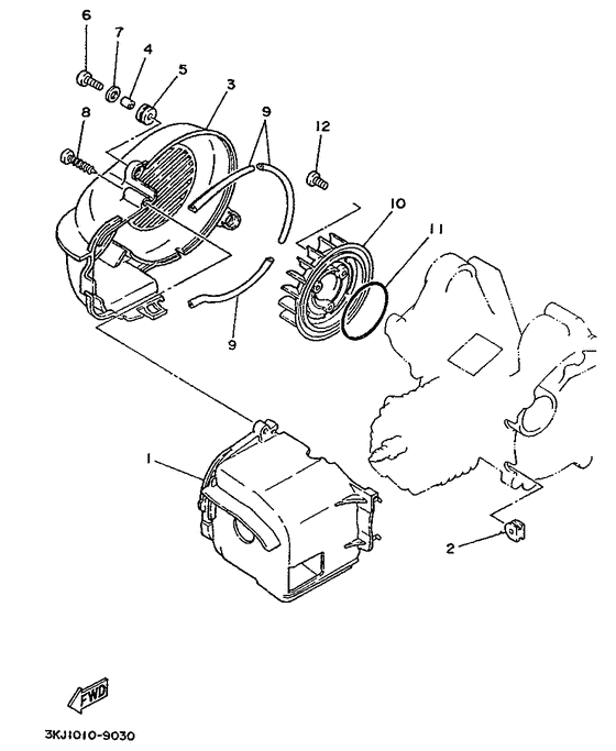 YA50R Кожух вентилятора