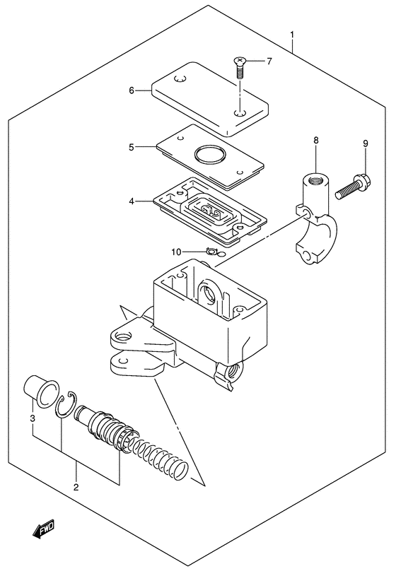GSF650 Передний тормозной цилиндр
