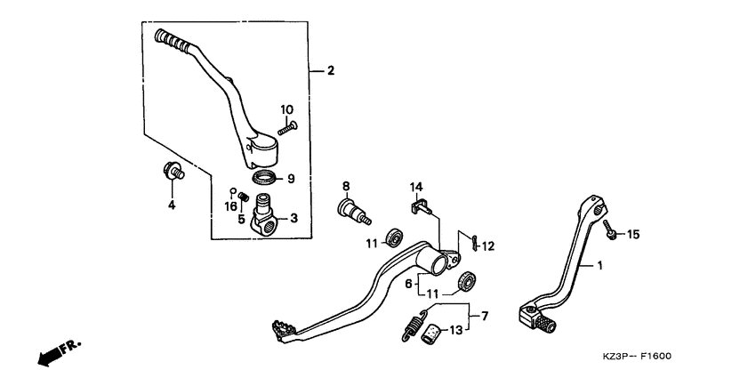 Brake pedal assy