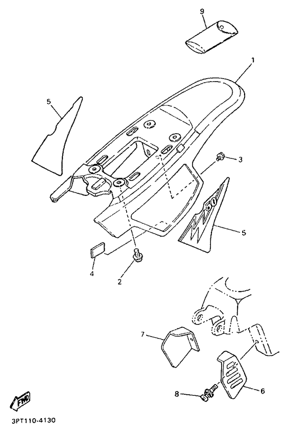 PW50 Боковые обтекатели