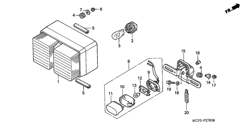 Taillight unit ass`y