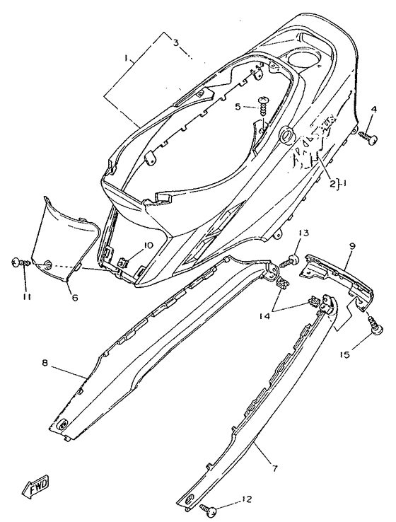 YA50S Боковые обтекатели