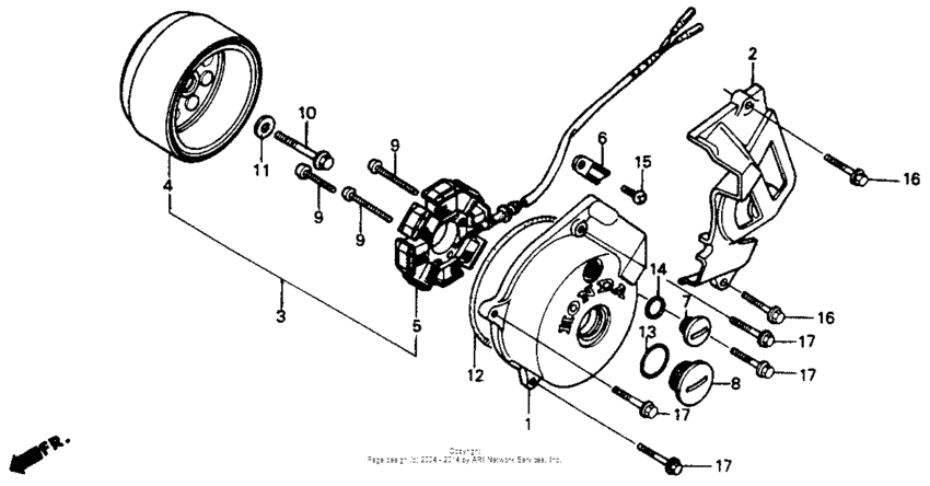 Left crankcase cover 86-93