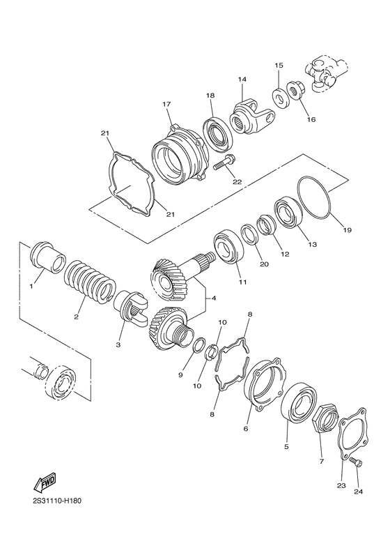 VMX17 Промежуточный ведущий вал