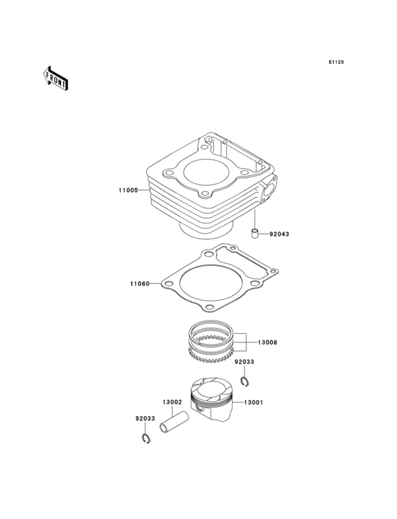  Цилиндр и поршни