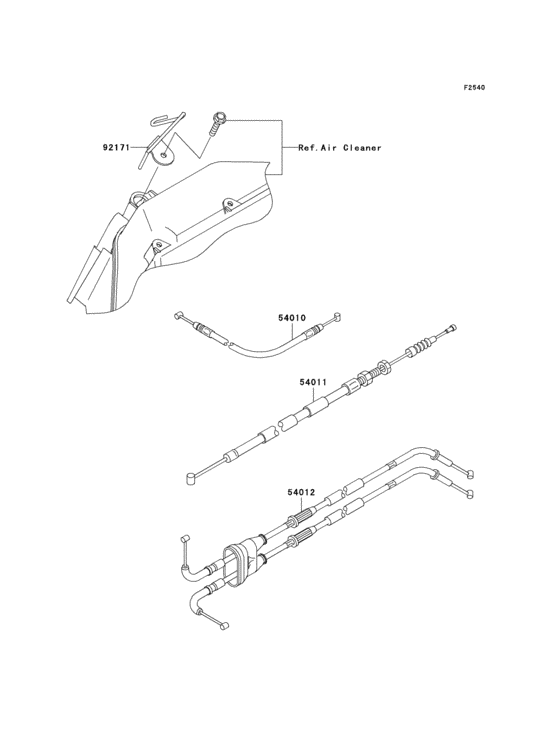 ZX600 Тросы управления