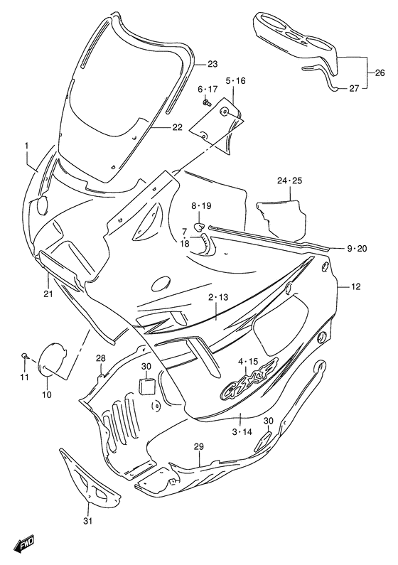 Cowling body